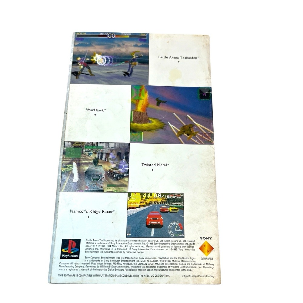 Sony Mortal Kombat 3 Long Box Instruction Manual Booklet ONLY PlayStation 1 PS1 - Picture 2 of 3
